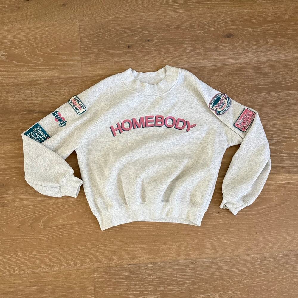 Dandy Worldwide Homebody Hoodie Size S in Gray Pink